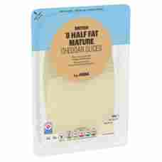 ASDA British 8 Half Fat Mature Cheddar Slices 160g