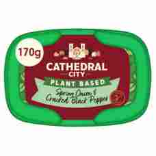 Cathedral City Spring Onion & Cracked Black Pepper Plant Based Alternative to Soft Cheese 170g