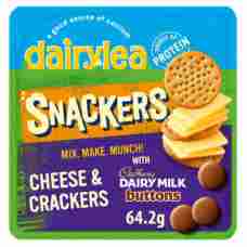 Dairylea Snackers Cheese & Crackers with Cadbury Dairy Milk Giant Buttons