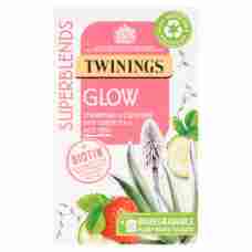 Twinings Superblends Glow with Strawberry, Cucumber and Green Tea, 20 Tea Bags