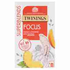 Twinings Superblends Focus Mango & Pineapple with Ginseng 20 Tea Bags 30g