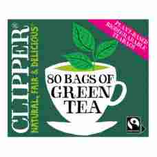 Clipper Fairtrade Pure Green Tea 80 Tea Bags