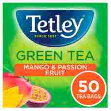 Tetley Green Tea Mango & Passionfruit x50