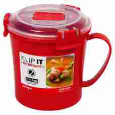 Sistema Red Klip-it Microwaveable Soup Mug