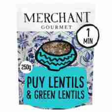 Merchant Gourmet Puy Lentils & French Green Lentils Cooked 250g