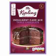 Mr Kipling Indulgent Cake Mix Triple Chocolate 416g