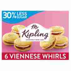 Mr Kipling Reduced Sugar Viennese Whirls Cakes