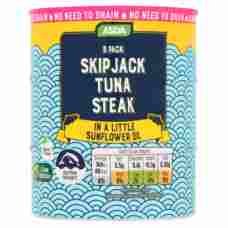 ASDA Skipjack Tuna Steaks in A Little Sunflower Oil
