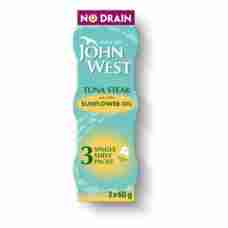 John West No Drain Tuna Steak with a Little Sunflower Oil