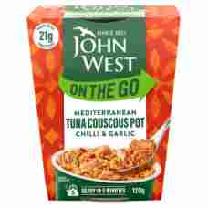 John West On the Go Mediterranean Tuna Couscous Pot Chilli & Garlic