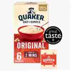 Quaker Original Porridge Sachets 6 x 27g