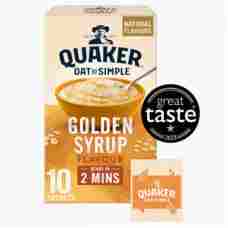 Quaker Oat So Simple Golden Syrup Porridge 10 Pack