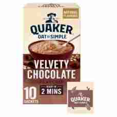 Quaker Oat So Simple Velvety Chocolate Porridge Sachets