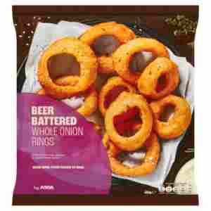 ASDA Beer Battered Whole Onion Rings 400g