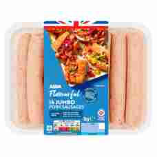 ASDA 14 Flavourful Jumbo Pork Sausages 1kg