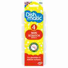 Dishmatic Non Scratch Scourer Refill 4 Pack