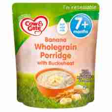 Cow & Gate Banana Wholegrain Porridge Baby Cereal 7+ Months