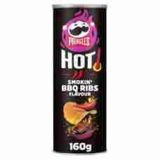 Pringles Hot Smokin BBQ Ribs Flavour 160g