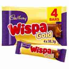 Cadbury Wispa Gold Chocolate Bars 4 Pack