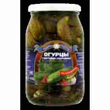 Teshchiny Recepty - Cucumbers with Blackcurrant Leaves 900ml