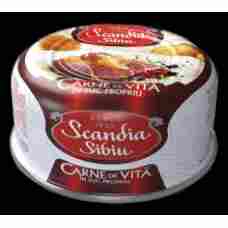Scandia Sibiu - Beaf Meat in its Own Juice 300g / Carne de vita in suc propriu EO