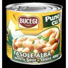 Scandia Bucegi - Beans White for Salads 400g / Fasole alba de gatit si salata EO