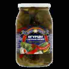 Teshchiny Recepty - Cucumbers with Hot Peppers 900ml