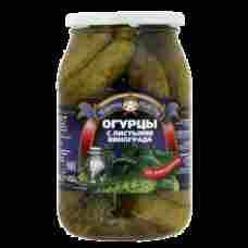Teshchiny Recepty - Po Krymski Pickled Cucumbers with Grape Leaves 900ml