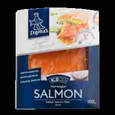 Zigmas - Salted Sliced Salmon Fillet in Vacuum 100g
