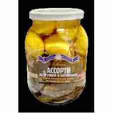 Teshchiny Recepty - Assorti Cucumbers Tomatoes Squash 900ml