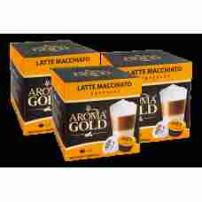 Aroma Gold - Coffee Capsules Latte Macchiato DG 8+8 Pods 193.6g