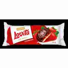 Roshen - Lovita Jelly Cookies Biscuits Strawberry Flavoured Jelly Filling 135g