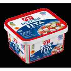 Dodoni - Sliced Feta Greek in Tub 1kg