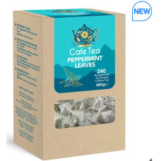 Cafe Tea Peppermint Leaves Teabags, 240 Pack