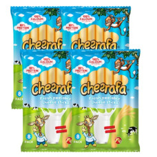 Cheerafa Peelable Cheese Sticks, 4 x 8 Pack 640g