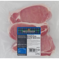 D&R Stevenson Unsmoked Catering Bacon, 2.27kg