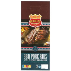 Kansas City BBQ Pork Ribs, 2 x 900g (1.8kg)
