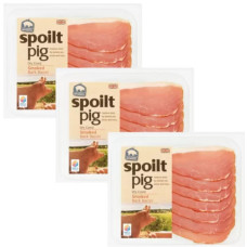Spoilt Pig Dry Cured Smoked British Back Bacon, 3 x 240g (720g)