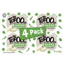 The Tofoo Co. Naked Organic Tofu, 4 x 280g (1.120kg)