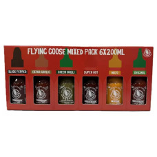 Flying Goose Sriracha Chilli Sauce Selection Pack, 6 x 200ml