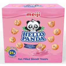 Hello Panda Strawberry Filled Biscuits, 30 x 21g (630g)