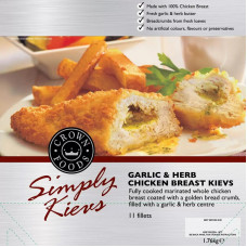 Garlic and Herb Chicken Breast Kievs 11 Pack/1.76kg  FROZEN