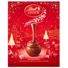 LINDT LINDOR MILK CHOCOLATE ADVENT CALENDAR 235g