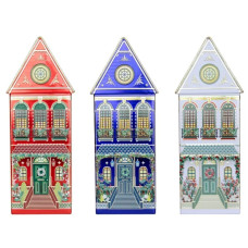 The Silver Crane Co Winter Festive Houses Speculoos Cookies, 345g in 3 Colours