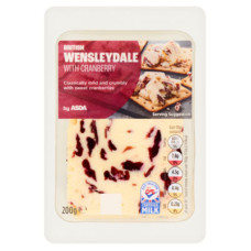 ASDA British Wensleydale With Cranberry Cheese 200g