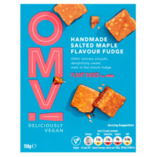 OMV! Deliciously Vegan Handmade Salted Maple Flavour Fudge 150g    