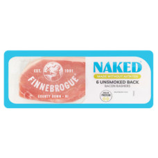 Better Naked Bacon 6 Unsmoked Back Bacon Rashers