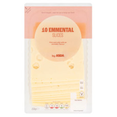 ASDA 10 Emmental Cheese Slices