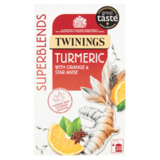 Twinings Superblends Turmeric with Orange and Star Anise, 20 Tea Bags