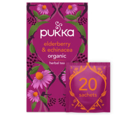 Pukka Organic Elderberry & Echinacea 20 Fruit Tea Sachets